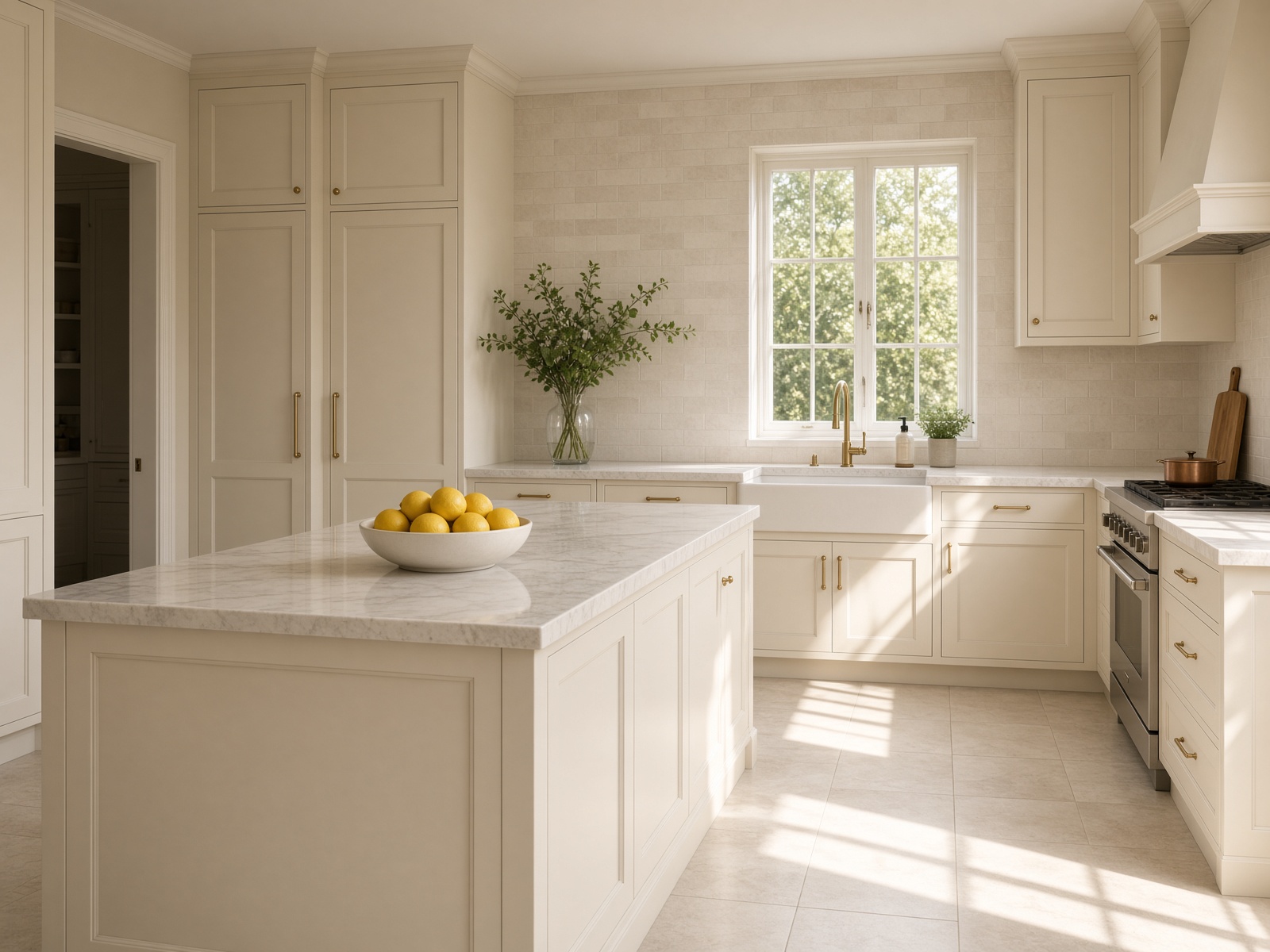 A freshly cleaned kitchen