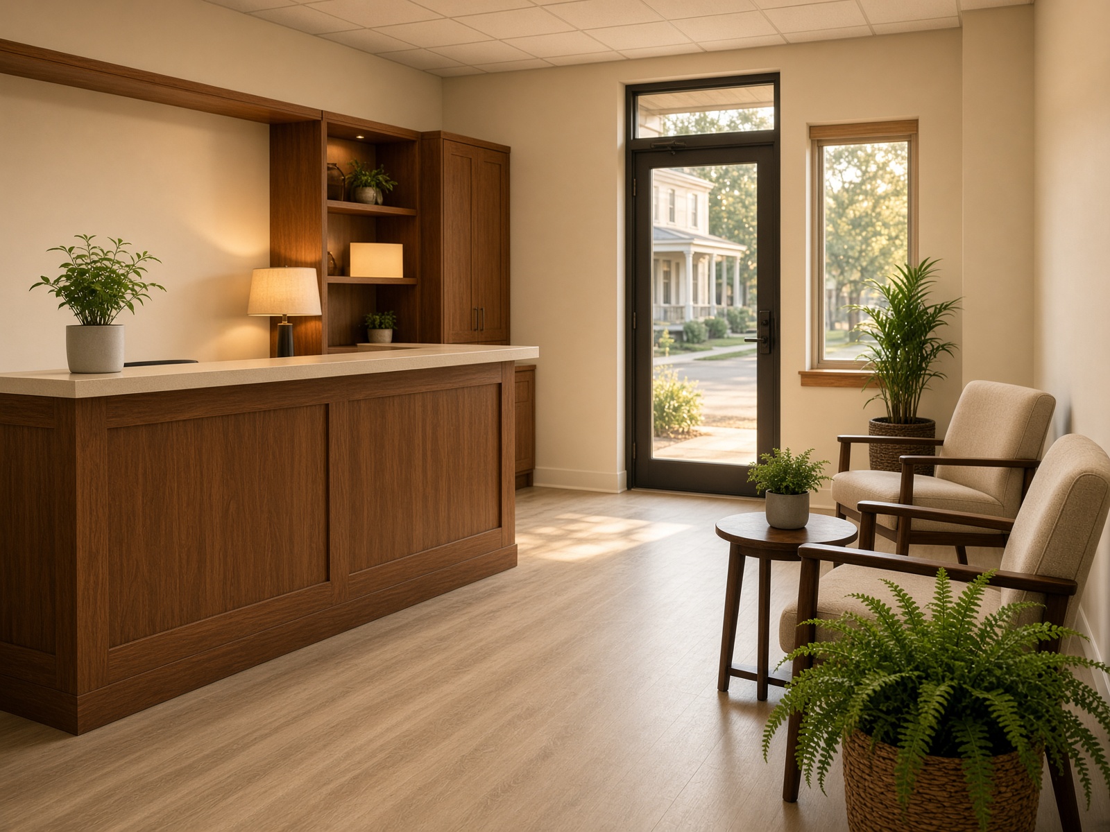 A cleaned office after a commercial visit